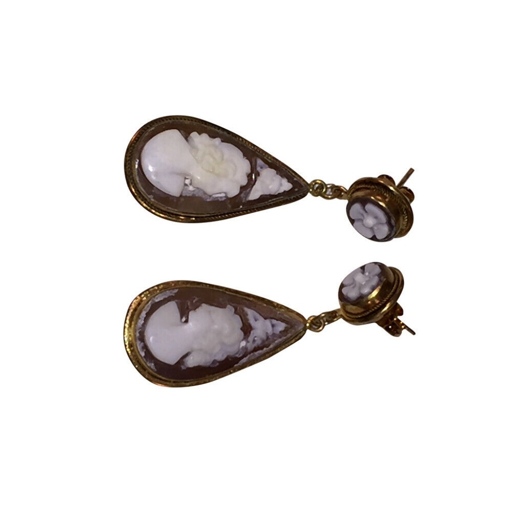 Shell Dangle Chandelier Earrings - image 3